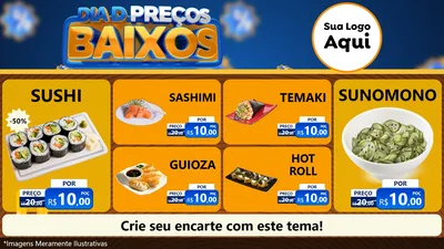 Modelo de TV para TV Horizontal com o tema Dia D Preço Baixo para Comida japonesa