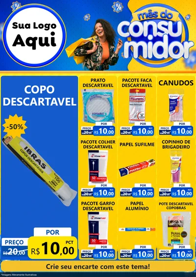 Modelo de Encarte para Encarte A4 Vertical