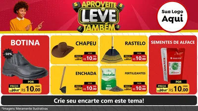 Modelo de TV para TV Horizontal com o tema Aproveite e Leve Também para Agropecuária