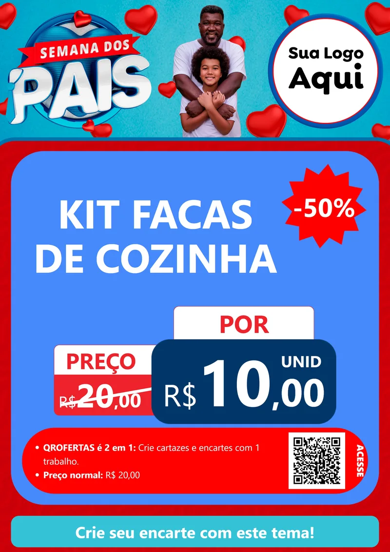 Modelo de Cartaz para Cartaz A4 Vertical com o tema Semana Dos Pais para Utilidades Domésticas