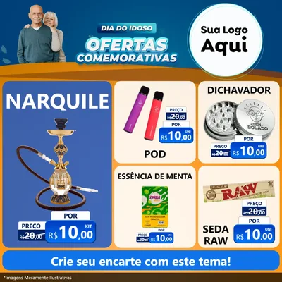 Modelo de Rede Social para Feed Facebook com o tema Dia do Idoso