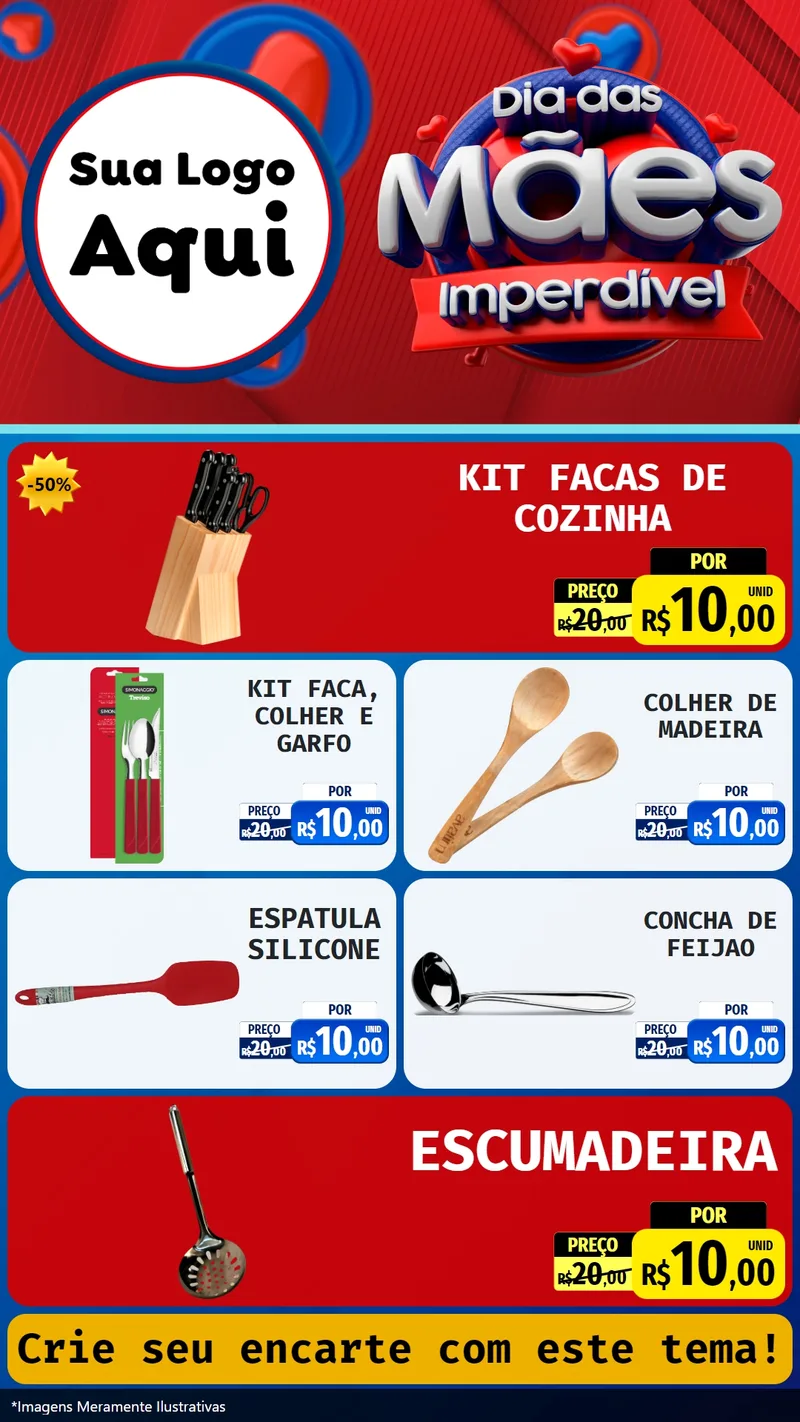 Modelo de TV para TV Vertical com o tema Dia Das Mães Imperdível para Utilidades Domésticas