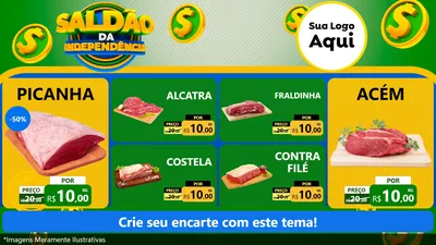 Modelo de TV para TV Horizontal com o tema Saldão da Indepêndencia para Açougue