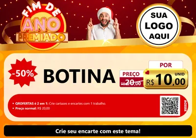 Modelo de Cartaz para Cartaz A4 Horizontal com o tema Fim de Ano Premiado para Agropecuária