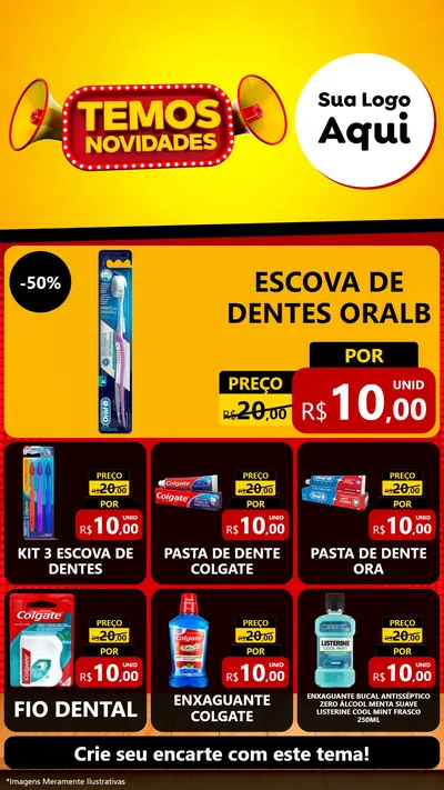 Modelo de Rede Social para Stories com o tema Temos Novidades para Higiene Pessoal