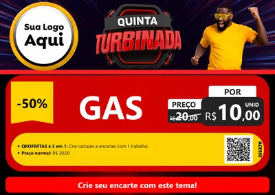 Modelo de Cartaz para Cartaz A4 Horizontal com o tema Quinta Turbinada para Água e gás
