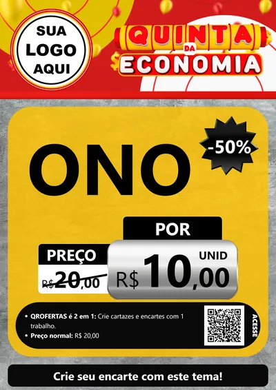 Modelo de Cartaz para Cartaz A4 Vertical com o tema Quinta da Economia para Óticas