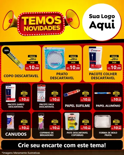 Modelo de Rede Social para Feed Instagram com o tema Temos Novidades para Embalagens