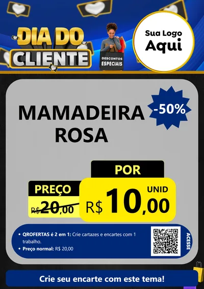 Modelo de Cartaz para Cartaz A4 Vertical com o tema Dia Do Cliente para Bebês