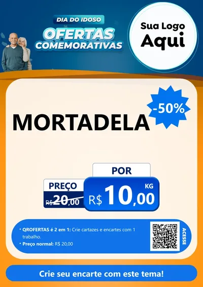 Modelo de Cartaz para Cartaz A4 Vertical com o tema Dia do Idoso