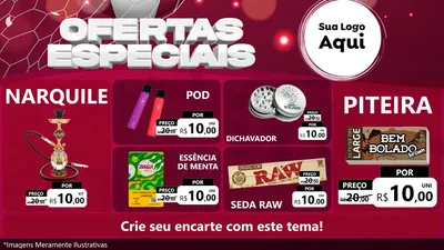 Modelo de TV para TV Horizontal com o tema Ofertas Especiais - Futebol para Tabacaria