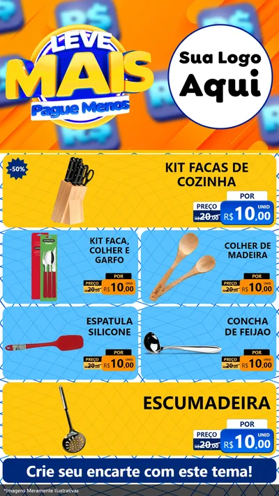 Modelo de TV para TV Vertical com o tema Leve Mais, Pague Menos para Utilidades Domésticas