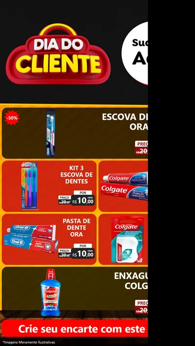 Modelo de TV para TV Vertical com o tema Dia do Cliente para Higiene Pessoal