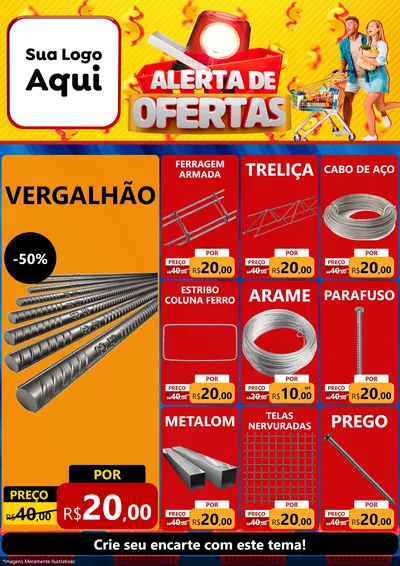 Modelo de Encarte para Encarte A4 Vertical