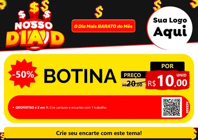 Modelo de Cartaz para Cartaz A4 Horizontal com o tema Nosso Dia D para Agropecuária