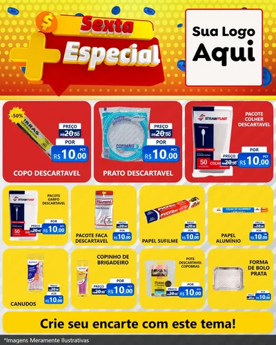 Modelo de Rede Social para Feed Instagram com o tema Sexta Mais Especial para Embalagens