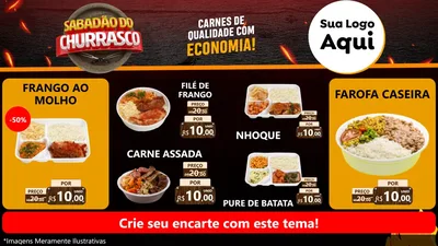 Modelo de TV para TV Horizontal com o tema Sabadão Do Churrasco