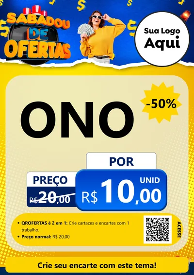 Modelo de Cartaz para Cartaz A4 Vertical com o tema Sabadou de Ofertas para Óticas