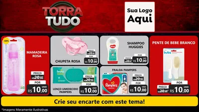 Modelo de TV para TV Horizontal com o tema Torra Tudo para Bebês
