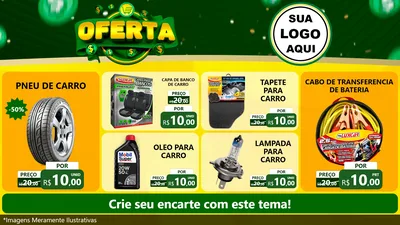Modelo de TV para TV Horizontal com o tema Oferta para Auto peças