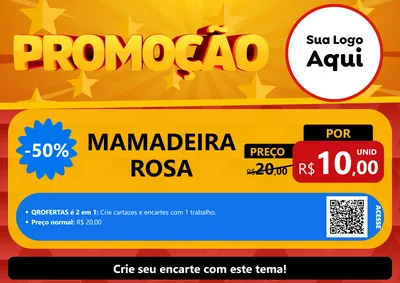 Modelo de Cartaz para Cartaz A4 Horizontal com o tema Promoção para Bebês