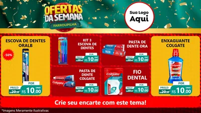 Modelo de TV para TV Horizontal com o tema Ofertas da Semana Farroupilha para Higiene Pessoal